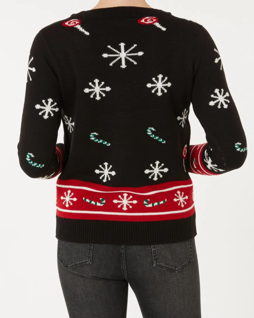 Strickpullover Weihnachten Janina, mit Licht und Sound-KiK Onlineshop Clearance