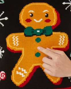 Strickpullover Weihnachten Janina, mit Licht und Sound-KiK Onlineshop Clearance