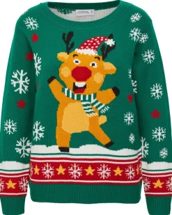 Strickpullover Weihnachten Janina, mit Licht und Sound-KiK Onlineshop Outlet