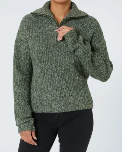 Stricktroyer in Melange Janina, Reißverschluss-KiK Onlineshop Hot