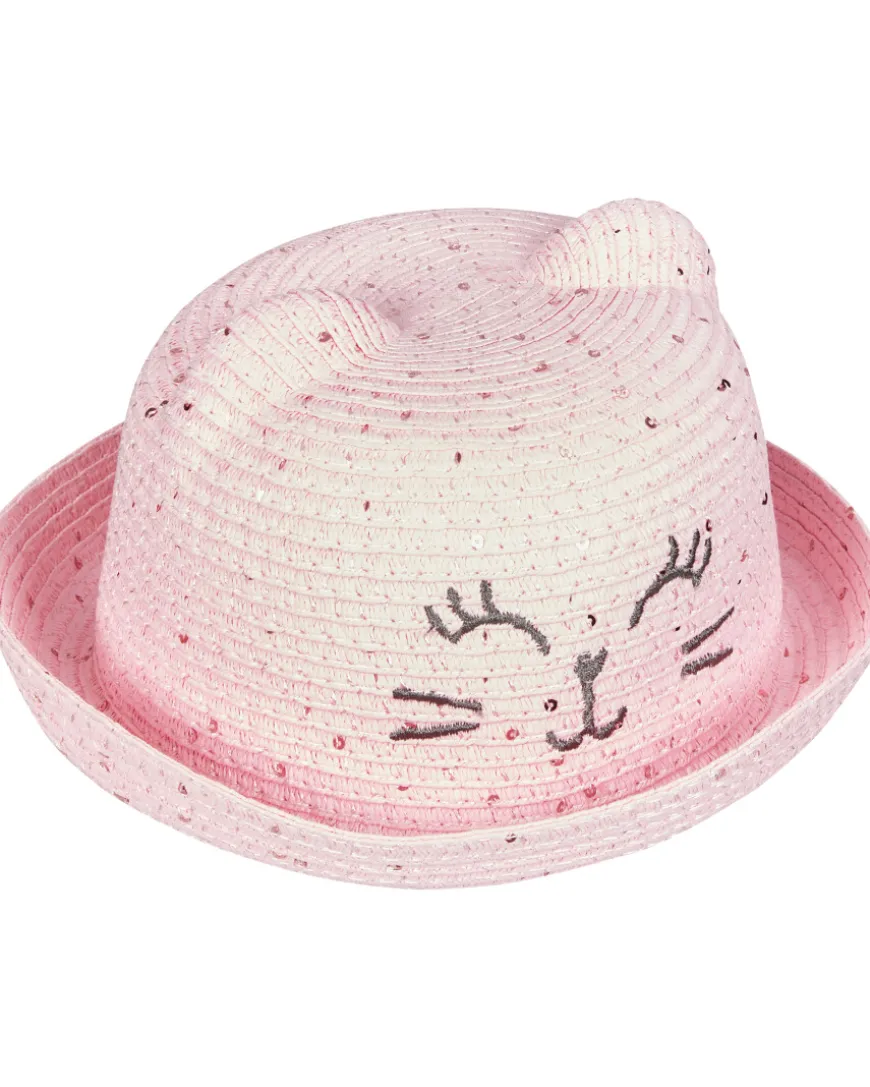 Strohhut mit Katzengesicht Ergee, Umfang ca. 45 – 47 cm-KiK Onlineshop Cheap