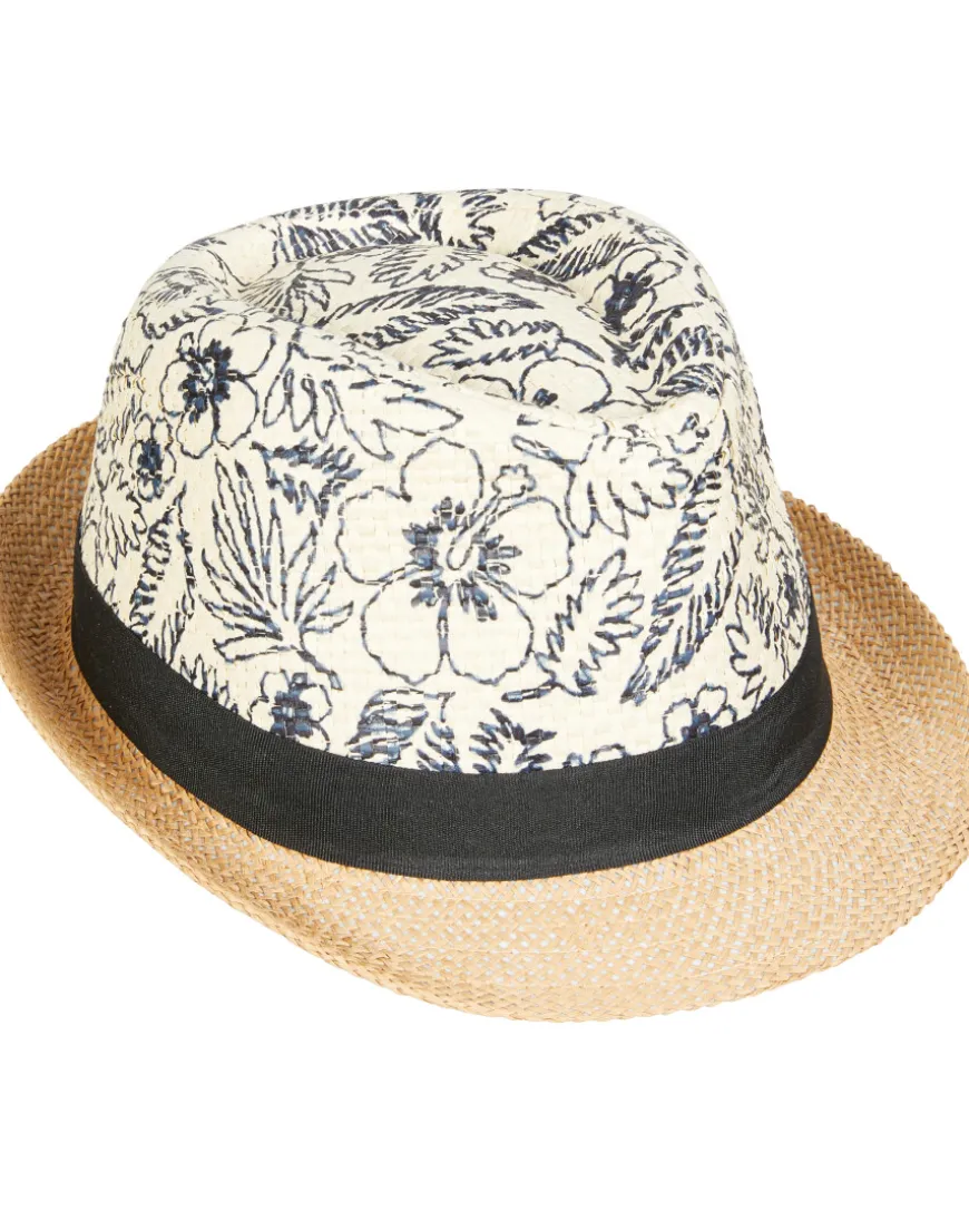 Strohhut mit Muster Umfang ca. 54 cm-KiK Onlineshop Shop