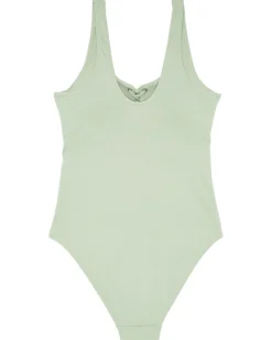 Strukturierter Badeanzug Janina, Schnürung-KiK Onlineshop Store