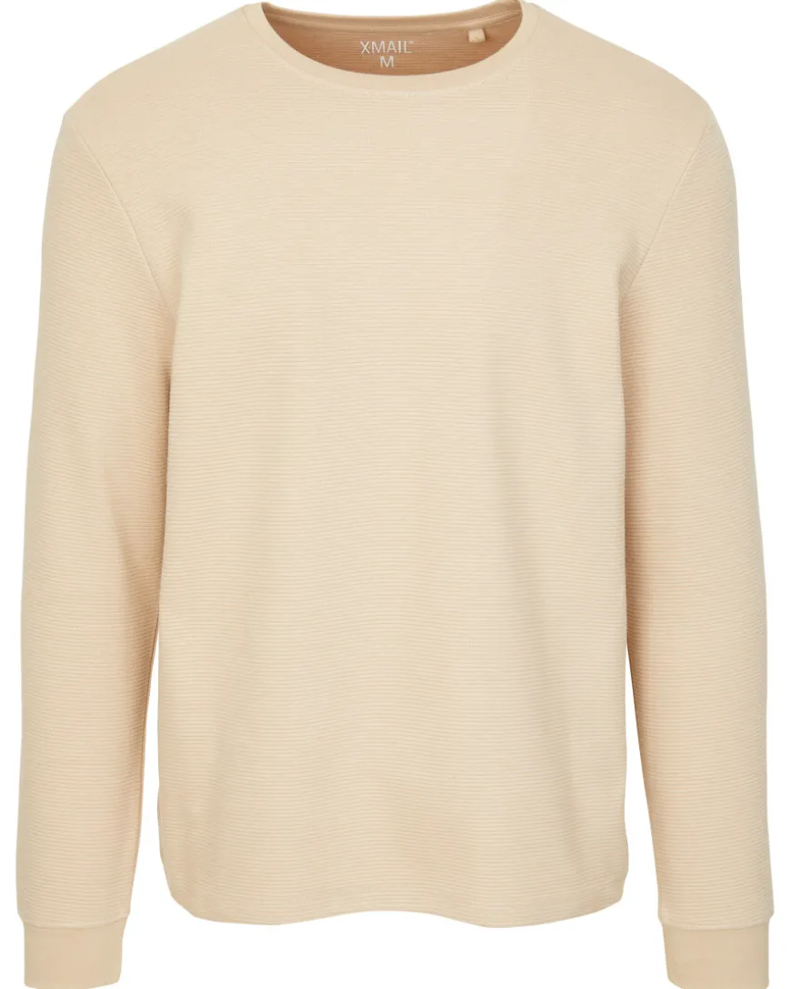 Strukturiertes Langarmshirt X-Mail, Rundhalsausschnitt-KiK Onlineshop Discount