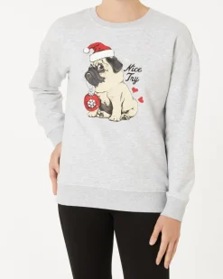 Sweatpullover Weihnachten Janina, Rundhalsausschnitt-KiK Onlineshop Sale
