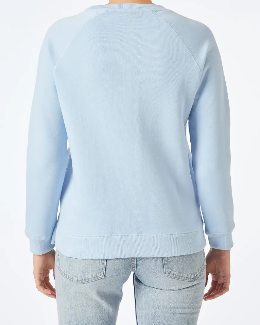 Sweatshirt mit Applikation Janina, Vokuhila-Saum-KiK Onlineshop Outlet