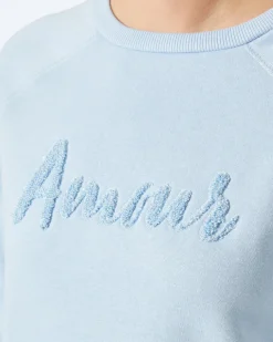 Sweatshirt mit Applikation Janina, Vokuhila-Saum-KiK Onlineshop Outlet
