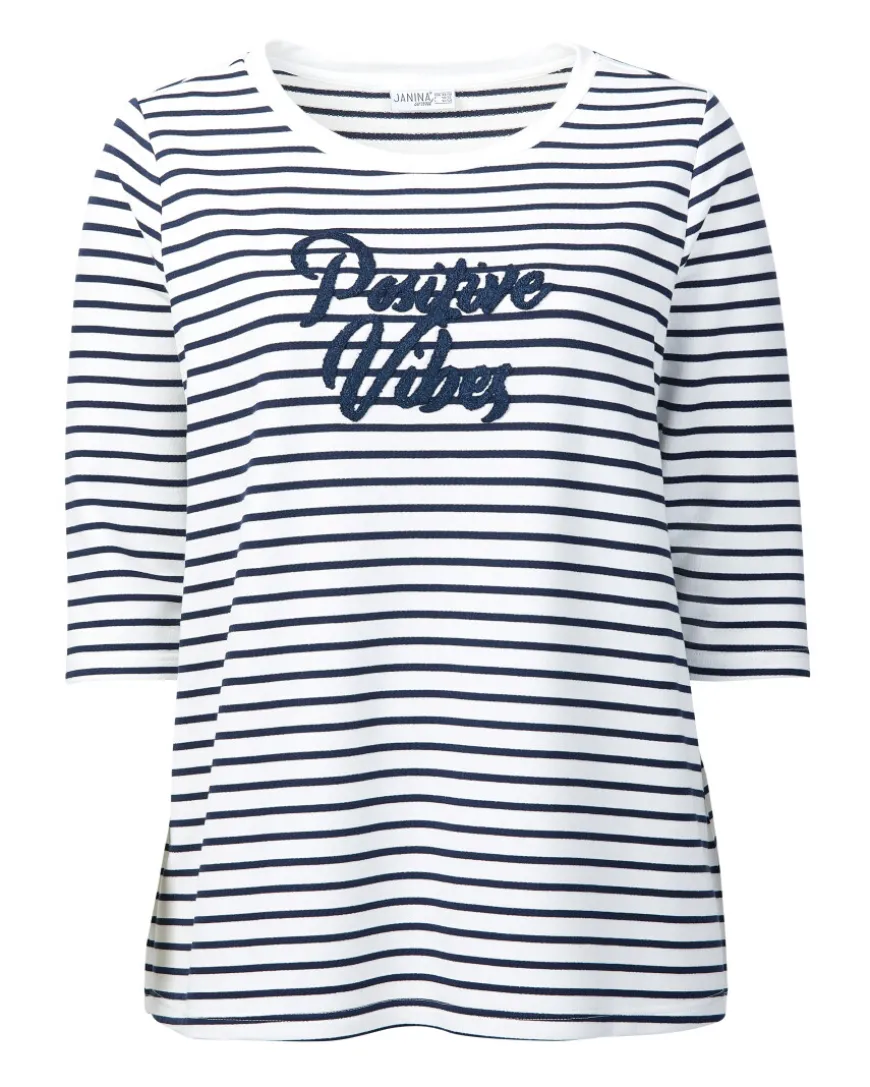 Sweatshirt mit Applikation 3/4-Arm-KiK Onlineshop Clearance