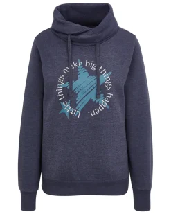 Sweatshirt mit Schalkragen Janina, verschiedene Designs-KiK Onlineshop Outlet