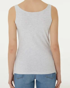 Tanktop in Melange Janina, Rundhalsausschnitt-KiK Onlineshop New
