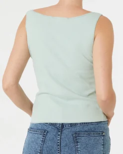 Tanktop mit Schriftzug Janina, Rundhalsausschnitt-KiK Onlineshop Fashion
