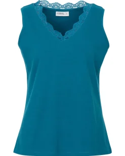 Tanktop mit Spitze Janina, V-Ausschnitt-KiK Onlineshop Store