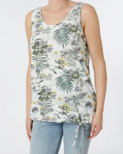 Tanktop mit Tunnelzug Janina, Rundhalsausschnitt-KiK Onlineshop Discount