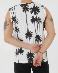 Tanktop Palmen X-Mail, Rundhalsausschnitt-KiK Onlineshop Fashion
