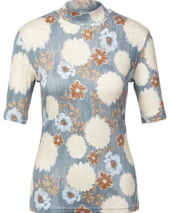 T-Shirt Blumenmuster Janina, mit Stehkragen-KiK Onlineshop Outlet