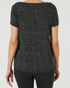 T-Shirt gepunktet Janina, Rundhalsausschnitt-KiK Onlineshop Best Sale