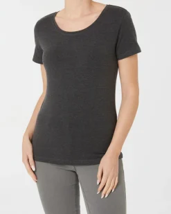 T-Shirt in Melange Janina, Rundhalsausschnitt-KiK Onlineshop Flash Sale