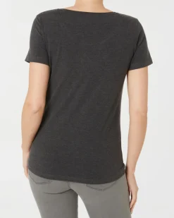 T-Shirt in Melange Janina, Rundhalsausschnitt-KiK Onlineshop Flash Sale