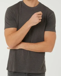 T-Shirt in Melange X-Mail, Rundhalsausschnitt-KiK Onlineshop Best