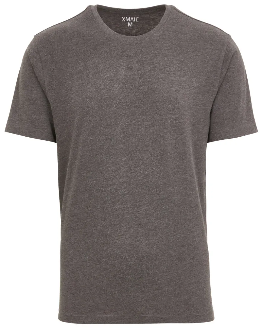 T-Shirt in Melange X-Mail, Rundhalsausschnitt-KiK Onlineshop Best