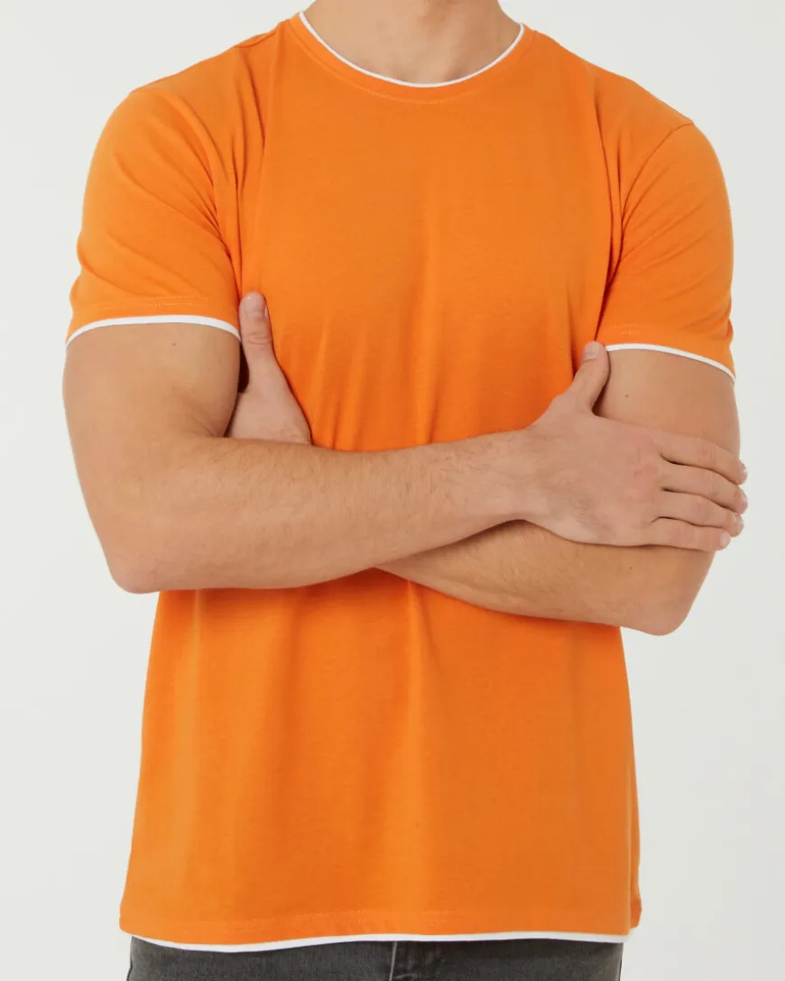 T-Shirt in X-Mail, Doppellagenoptik-KiK Onlineshop Outlet