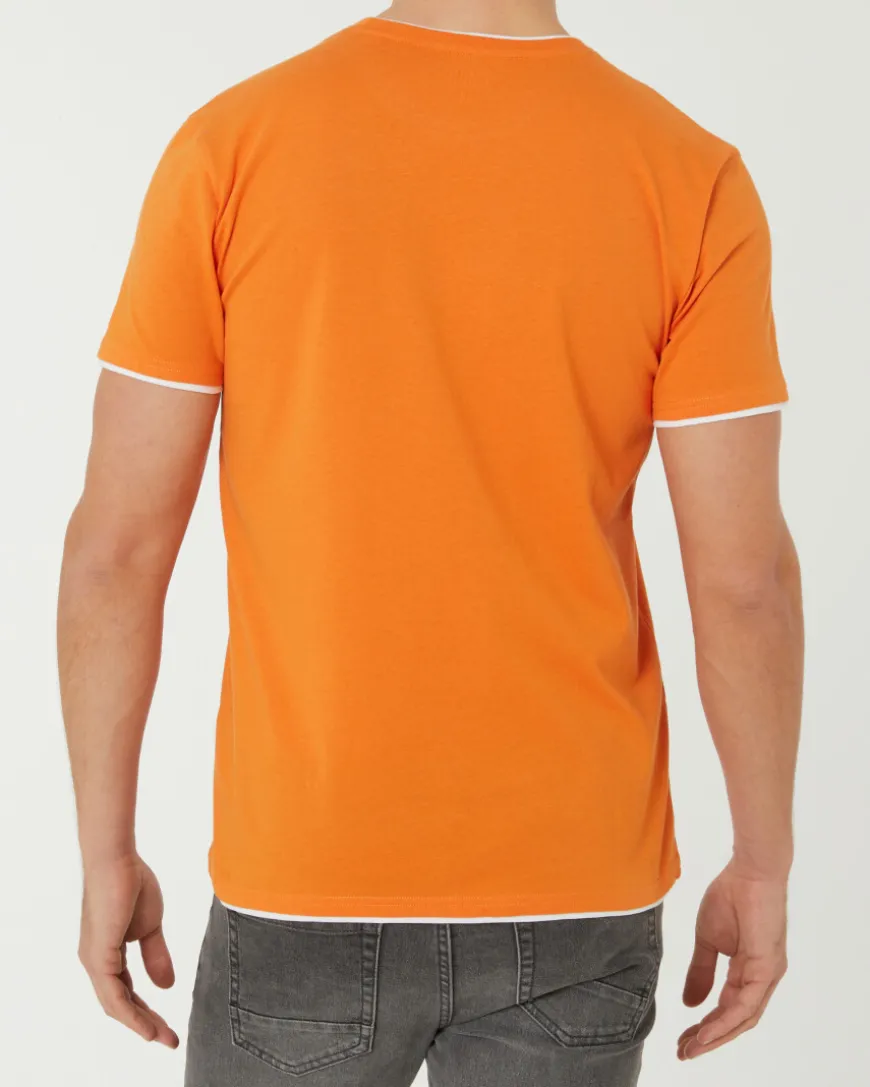 T-Shirt in X-Mail, Doppellagenoptik-KiK Onlineshop Outlet