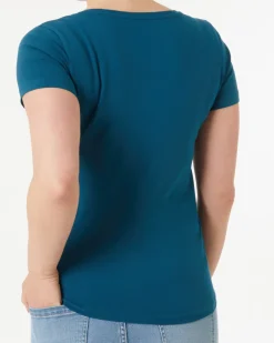 T-Shirt in Janina, V-Ausschnitt-KiK Onlineshop Hot