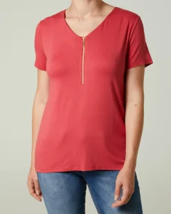 T-Shirt Janina, Reißverschluss-KiK Onlineshop Fashion