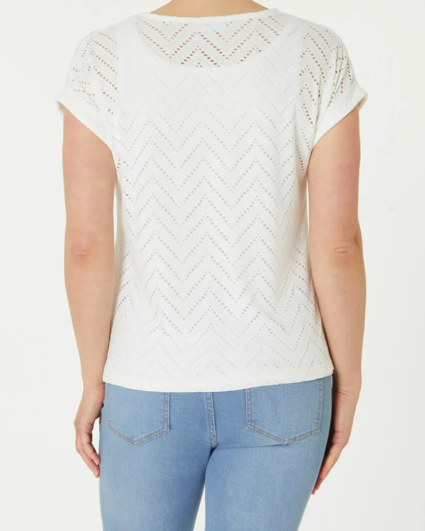 T-Shirt Lochmuster Janina, Stretchanteil-KiK Onlineshop Store