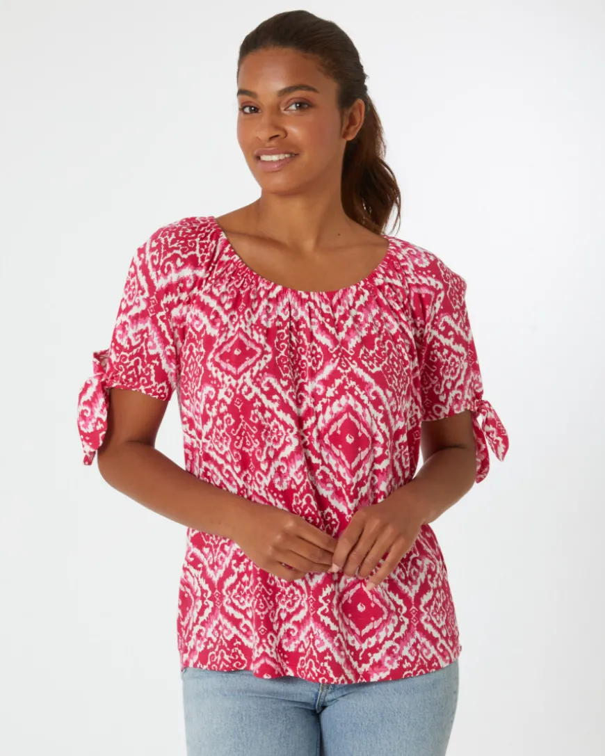 T-Shirt mit Cut-outs Janina, Rundhalsausschnitt-KiK Onlineshop Cheap