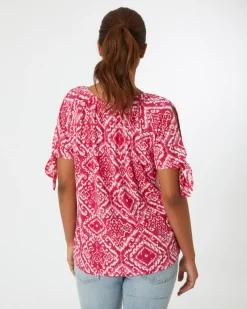 T-Shirt mit Cut-outs Janina, Rundhalsausschnitt-KiK Onlineshop Cheap