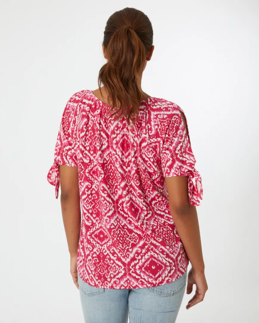 T-Shirt mit Cut-outs Janina, Rundhalsausschnitt-KiK Onlineshop Cheap
