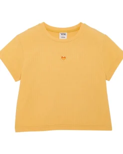 T-Shirt mit kleinem Cut-out Y.F.K., Rippoptik-KiK Onlineshop Store