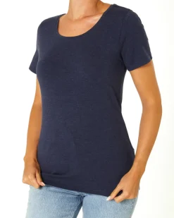T-Shirt mit Rundhalsausschnitt Janina, Stretchanteil-KiK Onlineshop Clearance
