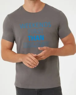 T-Shirt mit Schriftzug X-Mail, Rundhalsausschnitt-KiK Onlineshop Store