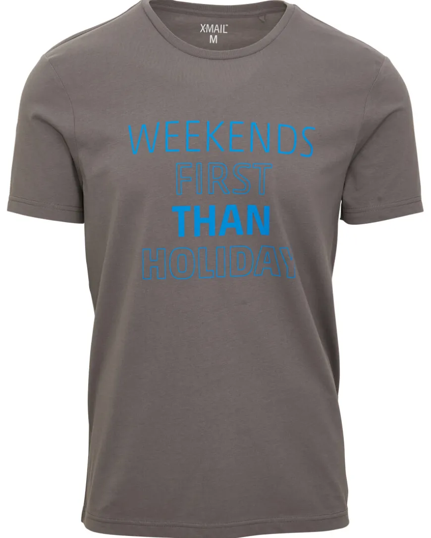 T-Shirt mit Schriftzug X-Mail, Rundhalsausschnitt-KiK Onlineshop Store