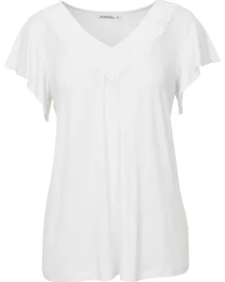 T-Shirt mit Spitzenausschnitt Janina, Stretchanteil-KiK Onlineshop Online