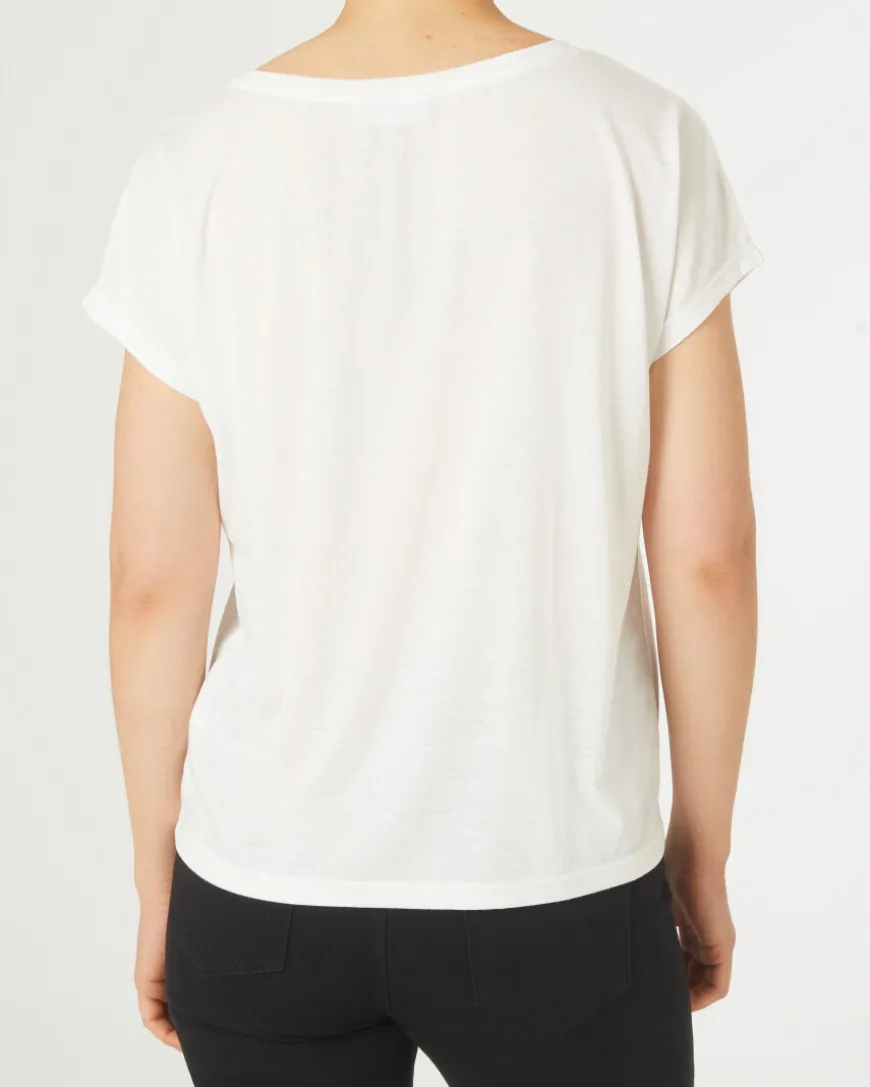 T-Shirt mit Strasssteinen Janina, Rundhalsausschnitt-KiK Onlineshop Hot