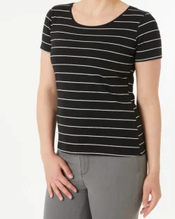 T-Shirt mit Streifen Janina, Stretchanteil-KiK Onlineshop Online
