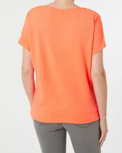 T-Shirt mit Tunnelzug Janina, V-Ausschnitt-KiK Onlineshop Fashion