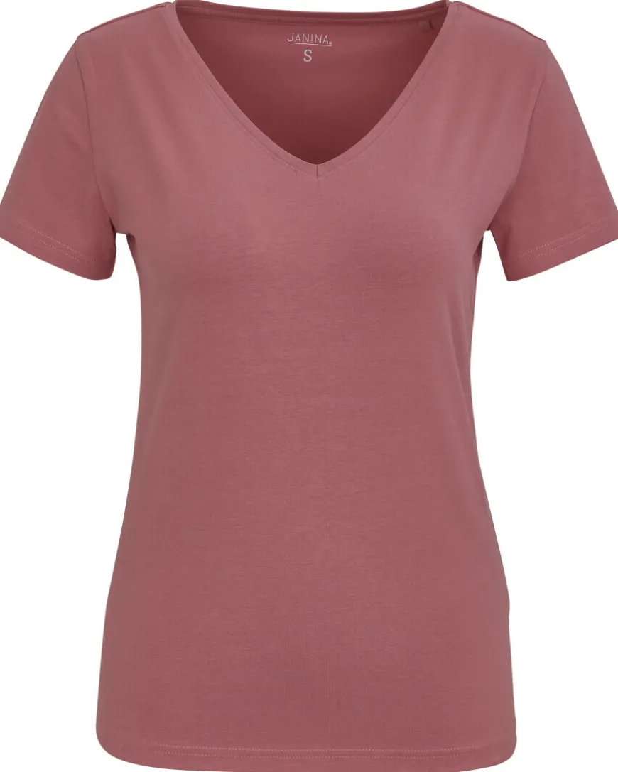T-Shirt mit V-Ausschnitt Janina, Stretchanteil-KiK Onlineshop Shop