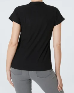 T-Shirt mit Zickzackmuster Janina, Stehkragen-KiK Onlineshop Flash Sale