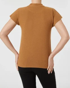 T-Shirt mit Zickzackmuster Janina, Stehkragen-KiK Onlineshop Fashion