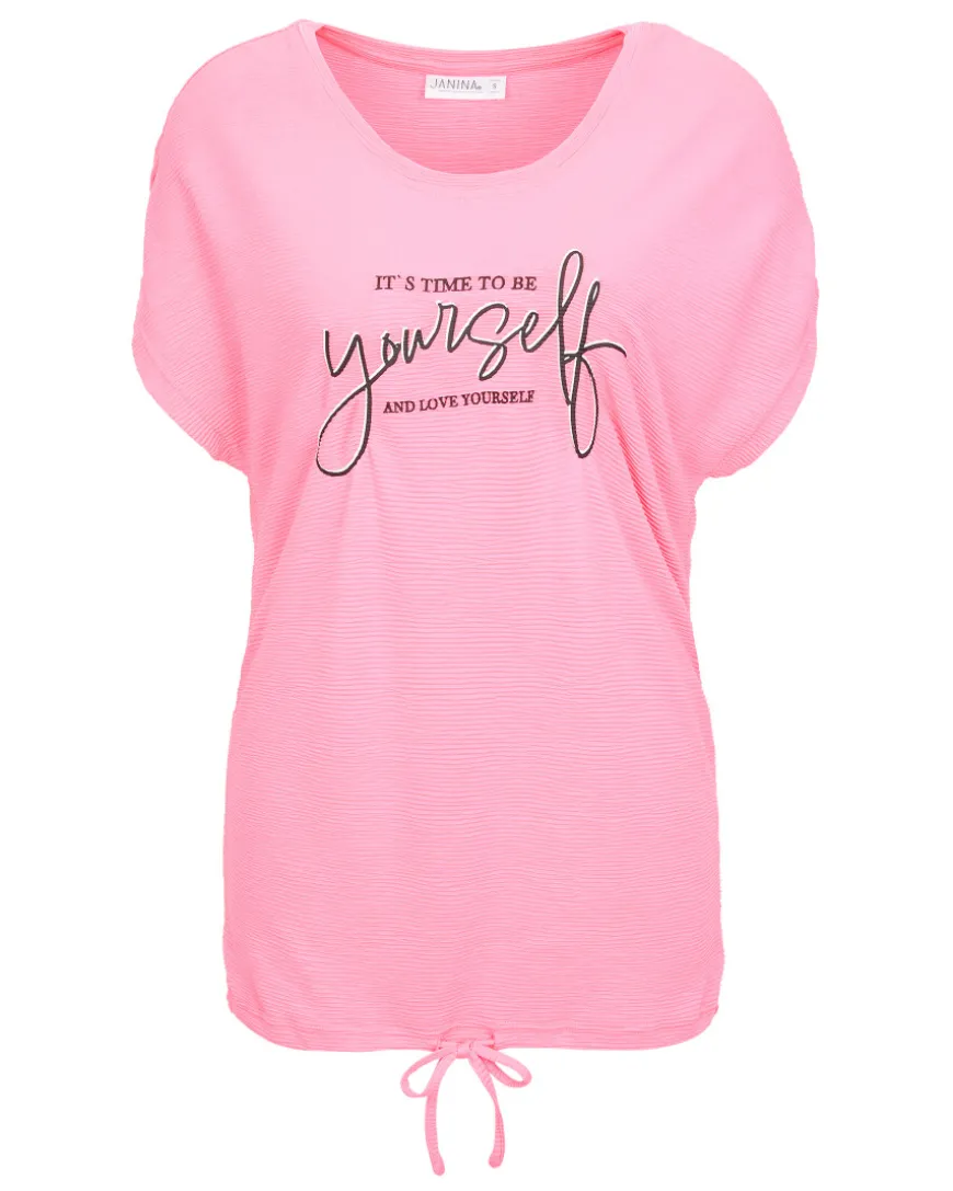 T-Shirt Neonfarbe Janina, Tunnelzug am Saum-KiK Onlineshop Cheap