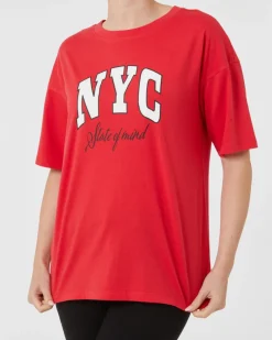 T-Shirt Oversize Janina, Rundhalsausschnitt-KiK Onlineshop Cheap