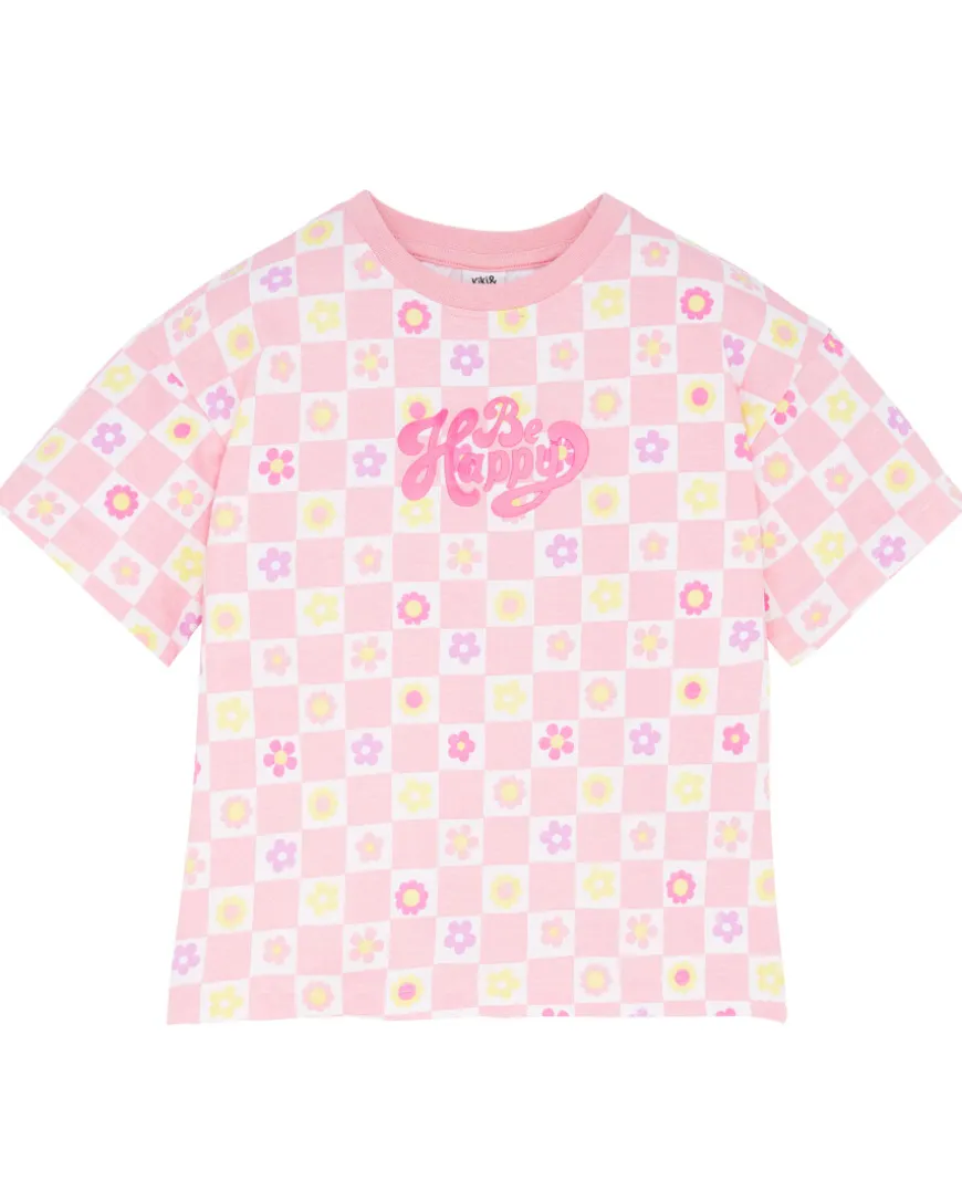T-Shirt Schachbrett Kiki & Koko, Rundhalsausschnitt-KiK Onlineshop Best