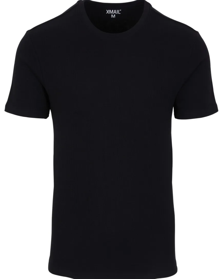 T-Shirt Waffeloptik X-Mail, Rundhalsausschnitt-KiK Onlineshop Sale