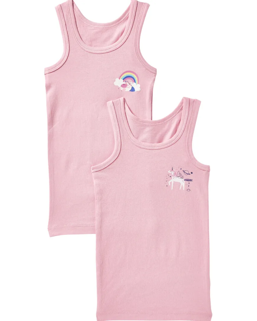 Unterhemden mit Brustprint 2er-Pack-KiK Onlineshop Clearance