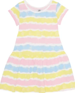 Verschiedenfarbiges Kleid Rundhalsausschnitt-KiK Onlineshop Discount