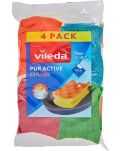 Vileda Topfschwämme Pur Active Colors 4er-Pack-KiK Onlineshop Cheap